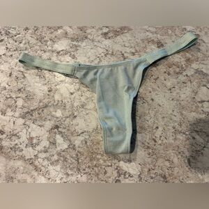 VS Pink Sparkly Thong NWT Large Green